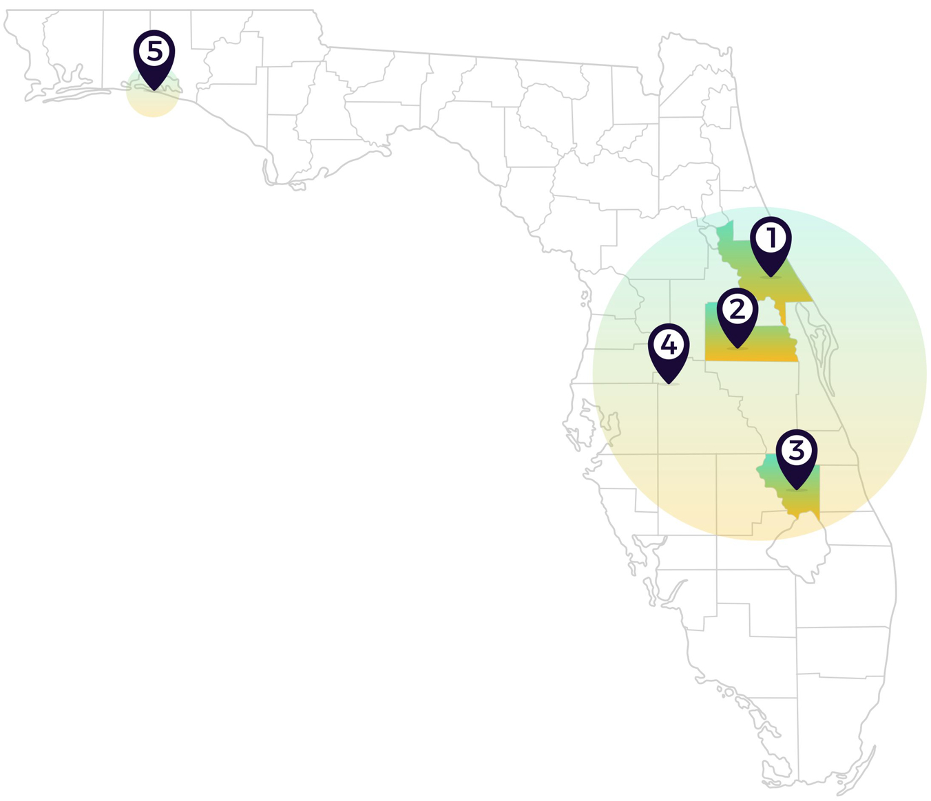 areas covered - Trevor Strickland
